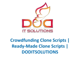 Crowdfunding Clone Scripts | Ready-Made Clone Scripts