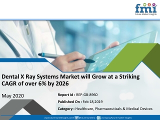 New FMI Report Explores Impact of COVID-19 Outbreak on Dental X Ray Systems  Market