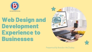 Web Design and Development Experience to Businesses