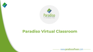 Paradiso Virtual Classroom LMS