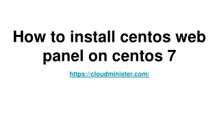 How to install centos web panel on centos 7