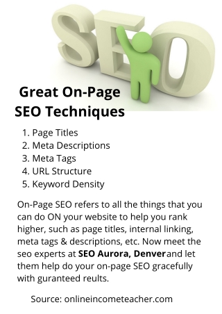 Great On-Page SEO Techniques