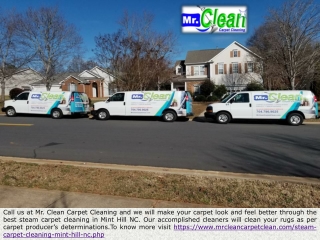 Steam Carpet Cleaning in Mint Hill NC