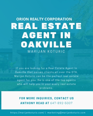 Orion Realty Corporation Brokerage, Marijan Koturic