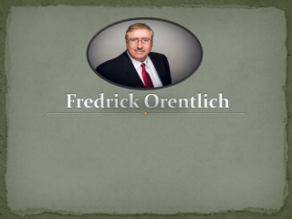 Frederick Orentlich- Finance Services