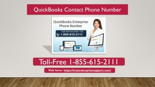 QuickBooks Contact Phone Number