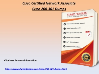 (PDF) New 200-301 PDF Dumps - DumpsforSure