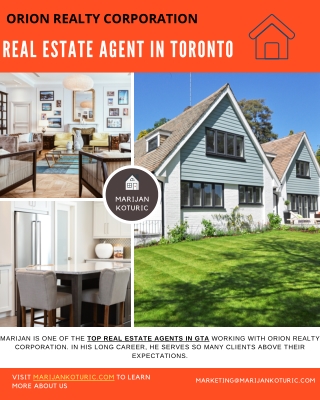 Real Estate Agent In Toronto, Marijan Koturic, Orion Realty Corporation Brokerage