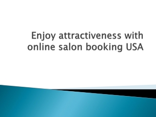 Online salon booking USA