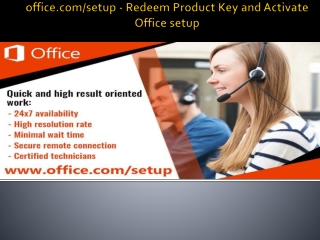 office.com/setup - Enter Product Key
