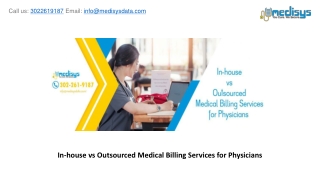In-house vs Outsourced Medical Billing Services for Physicians