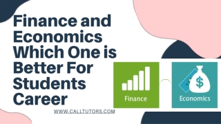 Finance and Economics Which One is Better For Students Career