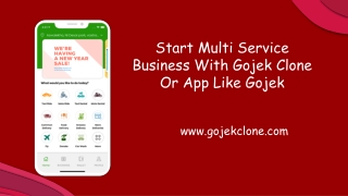Start Multi Service Business With Gojek Clone Or App Like Gojek