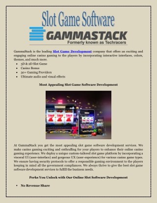 Slot Game Software