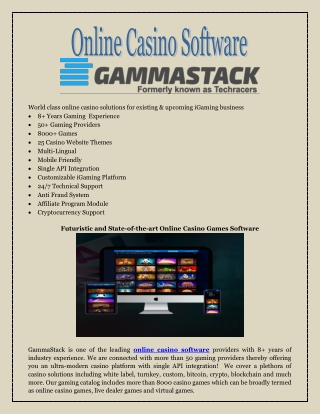 Online Casino Software