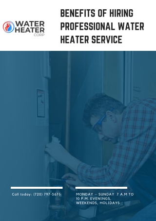 Water Heater CORP Online Presentations Channel