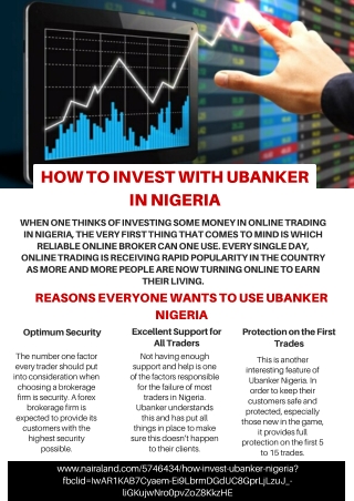 How To Invest With Ubanker In Nigeria - Business