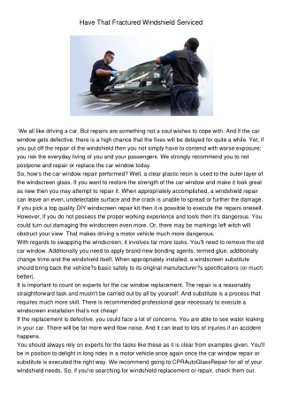 auto glass repair near me