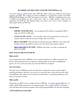 Free online PDF tool