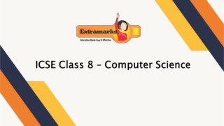 Get ICSE Computer Science Sample Paper for Class 8 on Extramarks App