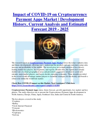 Impact of COVID-19 on Cryptocurrency Payment Apps | Research Trades
