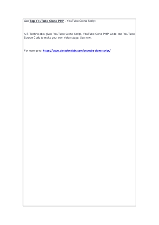 Get Top YouTube Clone PHP - YouTube Clone Script