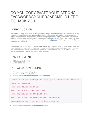 DO YOU COPY PASTE YOUR STRONG PASSWORDS? CLIPBOARDME IS HERE TO HACK YOU