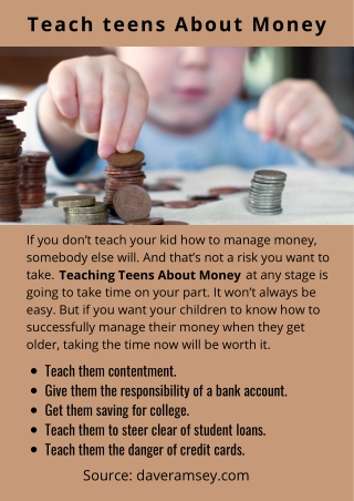 Teach Teens about Money