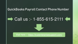 QuickBooks Payroll Contact Phone Number