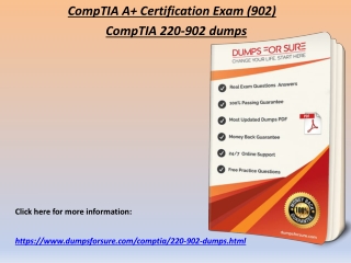 Get 220-902 Exam Dumps - CompTIA 220-902 PDF