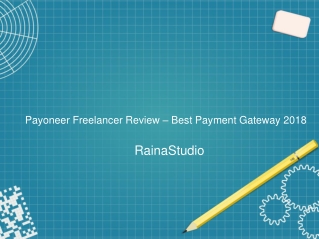 Payoneer Freelancer Review – Best Payment Gateway 2018
