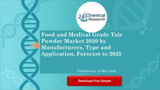 Food and Medical Grade Talc Powder Market 2020 by Manufacturers, Type and Application, Forecast to 2