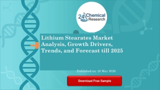 Lithium Stearates Market Analysis, Growth Drivers, Trends, and Forecast till 2025