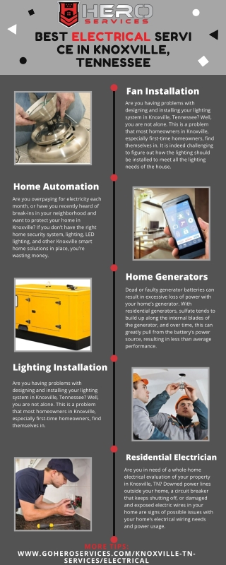 Best Electrical Service in Knoxville, Tennessee