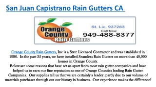 Long Beach Rain Gutters CA