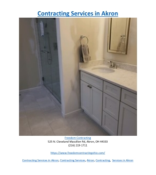 Contracting Services in Akron