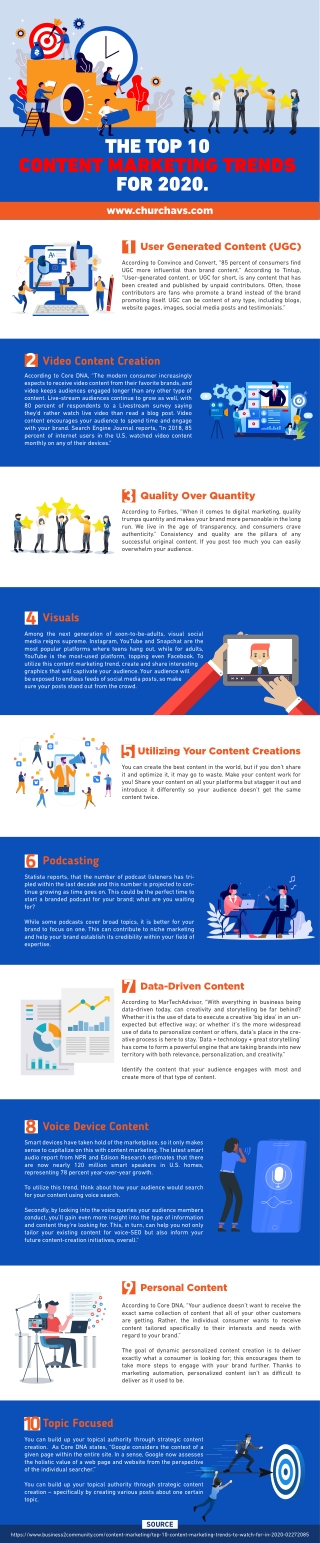 TOP 10 CONTENT MARKETING TRENDS FOR 2020