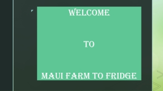 Maui At-Home Meal Delivery