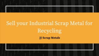 Sell your Industrial Scrap Metal for Recycling