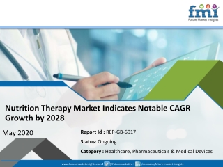 Coronavirus Turmoil to Take Toll on Near-term Growth of Nutrition Therapy Market