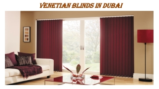 Stunning Venetian Blinds In Dubai