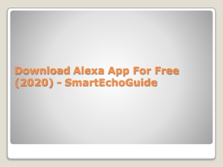 Download Alexa App For Free (2020) - SmartEchoGuide