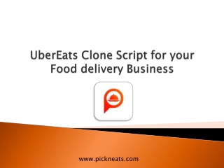 UberEats Clone App | UberEats Clone Script for your Food delivery Business