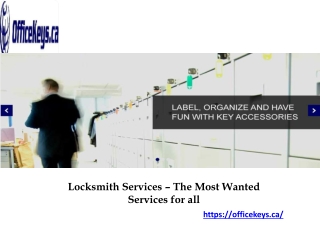 Locksmith Services – The Most Wanted Services for all