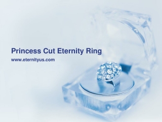Eternity Ring with Prong Set Princess Cut Diamonds in 18k White Gold - Eternity US
