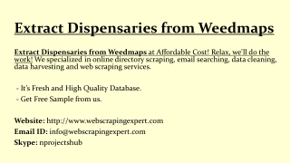 Extract Dispensaries from Weedmaps