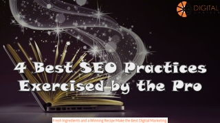 4 Best SEO Practices Exercised by the Pro