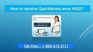 How to resolve QuickBooks error H202?
