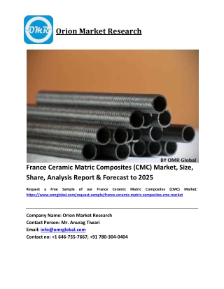 France Ceramic Matric Composites (CMC) Market Growth, Size, Share, Industry Report and Forecast 2019-2025