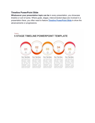 Timeline PowerPoint Slide